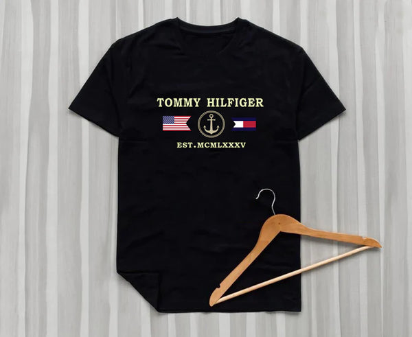 TOMMY Hilfiger Black Men's Cotton T-Shirt